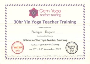 Yoga Certificate