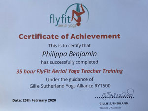 Certificate Aerial Yoga